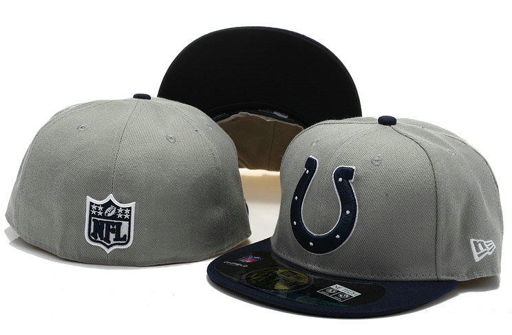 Indianapolis Colts Grey Fitted Hat 60D 0721